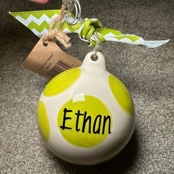NWT Glory Haus sea turtle ball ornament with Ethan customization - Picture 5 of 13